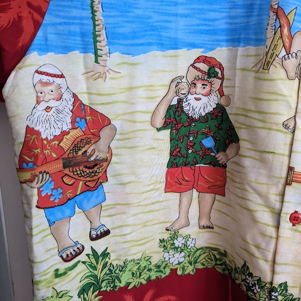 Santa Claus Christmas Hawaiian shirt - Picture 3 of 3